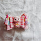 Pink Care Bear Clay Bow