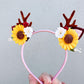 Reindeer Flower Crown - Sunflowers